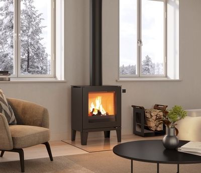 Ambiance: RAIS Q-Tee 2 Wood Stove